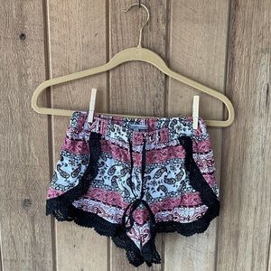 Charlotte Russe- Boho Shorts- Lace